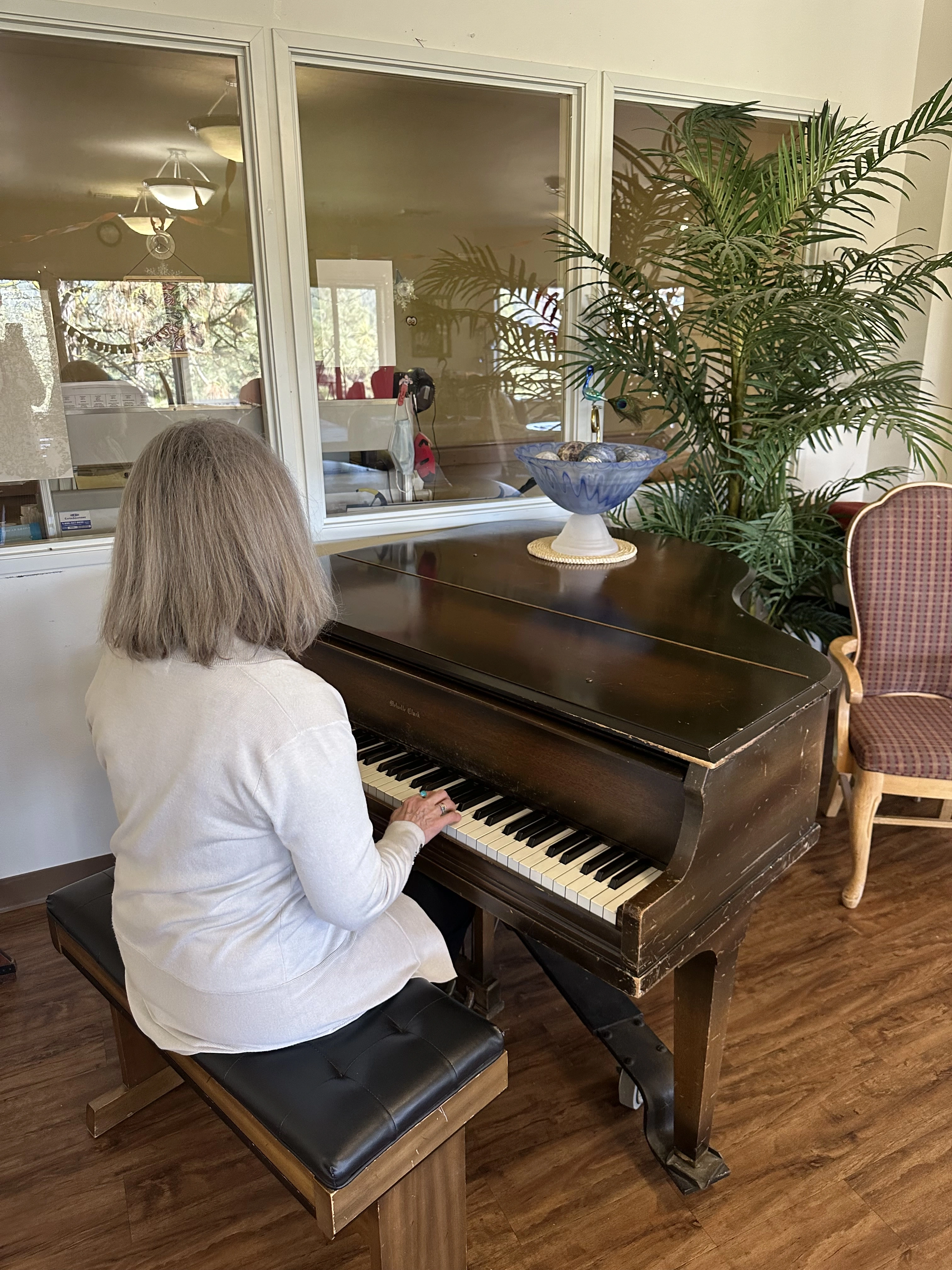 playing piano