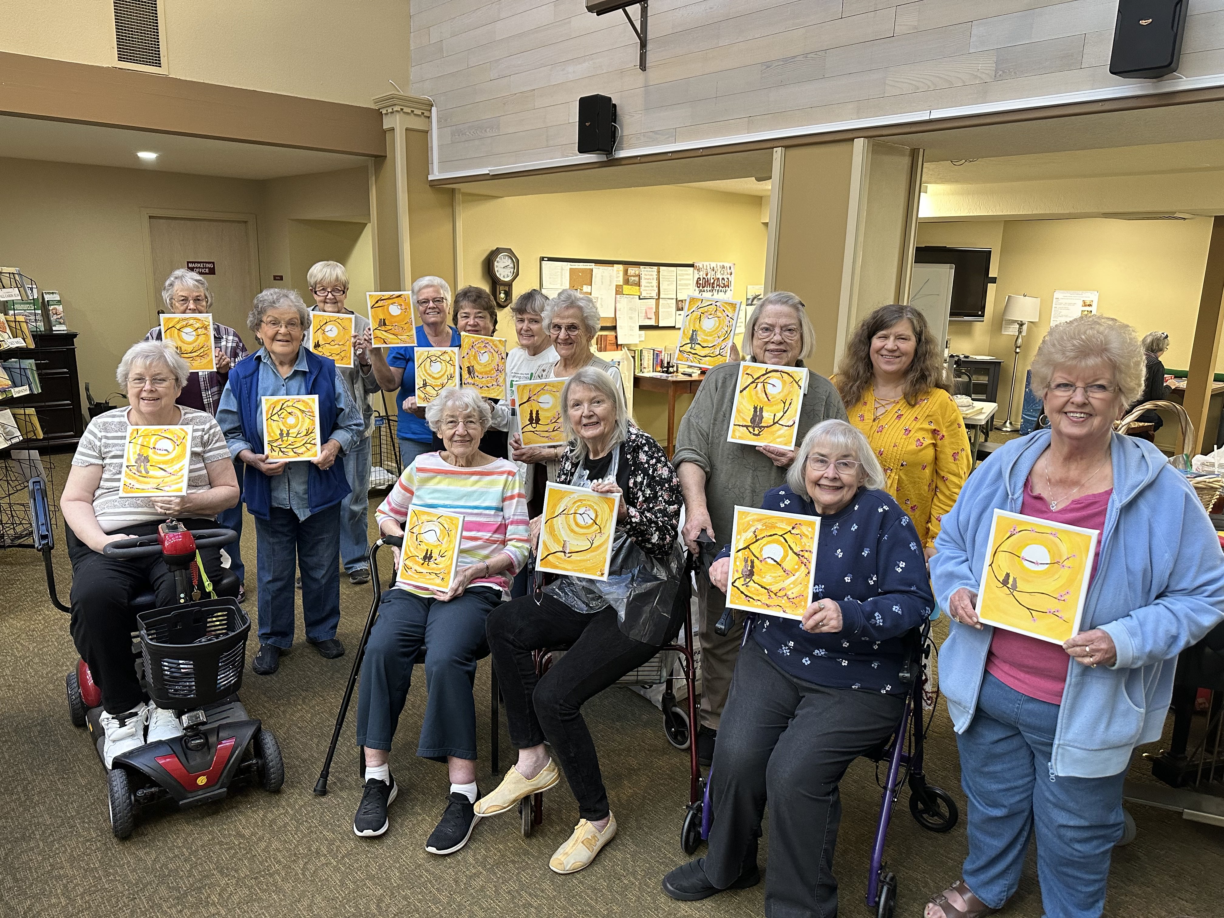 womens group painting