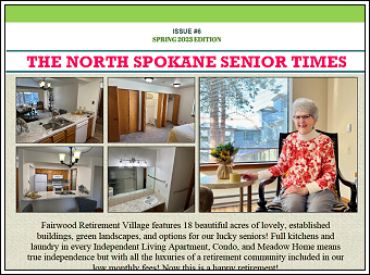 North Spokane Senior Times, Current Issue
